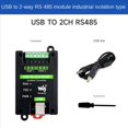 thumbnail image 4 of 10X Convertidor Aislado de Industrial USB A RS485 de 2 Canales FT2232HL Soporte de Pared y Riel DIN, 4 of 5