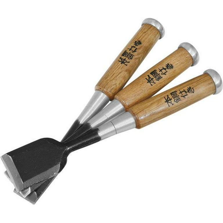 Japanese Wood Chisel Set [Long Handle] 3 Piece for Woodworking, Made i –  WoodArtSupply