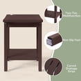 thumbnail image 5 of WestinTrends Sage HDPE Poly Plastic Waterproof Bathroom Shower Bench, Dark Brown, 5 of 10