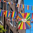 thumbnail image 3 of Be Kind Rainbow Sunshine Pride Garden Flag Double Sided, LGBTQ Community Parade Gay Pride Lesbian Transgender Bisexual Yard Outdoor Decoration 12 x 18 Inch, 3 of 6