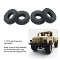 thumbnail image 5 of 4-Piece 2.6 Inch RC Crawler Tires - Heavy Duty Rubber Treads for 1:16 Scale WPL C14 C24 C34 B14 B24 Rock Crawlers, Upgrade Traction for Off-Road RC Cars, 5 of 7