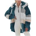 thumbnail image 2 of Birdeem Mode Femme Blouse à Manches Longues Ouverte devant Ample Patchwork avec Poches, 2 of 12