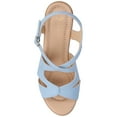 thumbnail image 4 of Journee Womens KedzieII Ankle Strap Wedge Sandals, Widths Available, 4 of 9