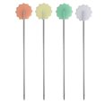 thumbnail image 4 of 100 Uds. Alfileres de costura, aguja de Color de fijación para costura, componentes de joyería hechos a mano para el hogar (flor de ciruelo claro), 4 of 8
