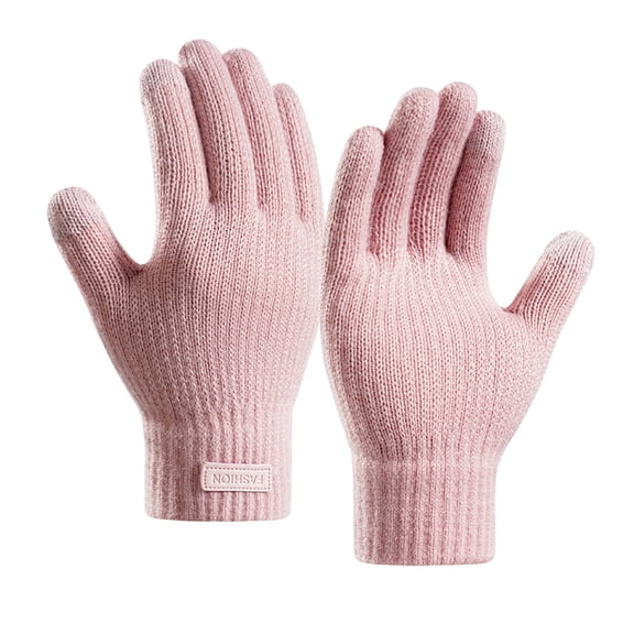 Men's Winter Gloves WSBDENLK Solid Color Protection From Cold Outdoor Comfortable Warm Gloves