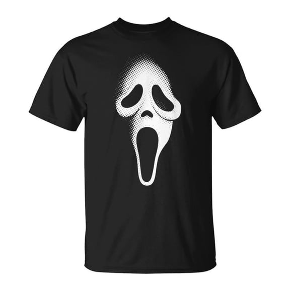 Spooky Scary Ghost Face Horror Party Mask Halloween Costume TShirt