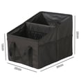 thumbnail image 3 of Car Seat Organizer, Collapsible Passenger Seat Organizer with Detachable Divider & Handle, Multiple-Pocket Car Storage Organization for Console Floor Front or Back Seats, 3 of 4