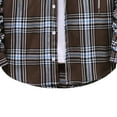thumbnail image 6 of APEXFWDT Men's Hooded Plaid Flannel Shirt Jacket Button Up Flannel Hoodie for Men Loose Lightweight Long Sleeve Causal Shirt, 6 of 7