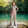 thumbnail image 2 of MEZZALL Girls Waterproof Rain Bib Pants Overalls Rain Trousers Lightweight Mud Pants Rainwear Toddler Kids Summer Beach Pool Outfits Playwear Casual Outfits Dailywear Fashionable / 3.5-4years, 2 of 8