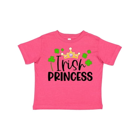 

Inktastic Irish Princess with Crown and Green Clovers Gift Toddler Toddler Girl T-Shirt