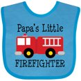 thumbnail image 3 of Inktastic Papa's Little Firefighter Boys Baby Bib, 3 of 4