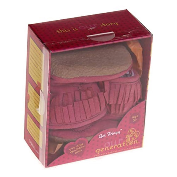 Our Generation Get Fringy Pink Boots Footwear for 18” Dolls