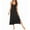 Black, variant on cfhntfmh Womens Nightgowns Comfy Sleeveless Scoop Neck Spaghetti Strap Sleepdress Soft Flowy Side Slit Sleepwear Long Nightshirts