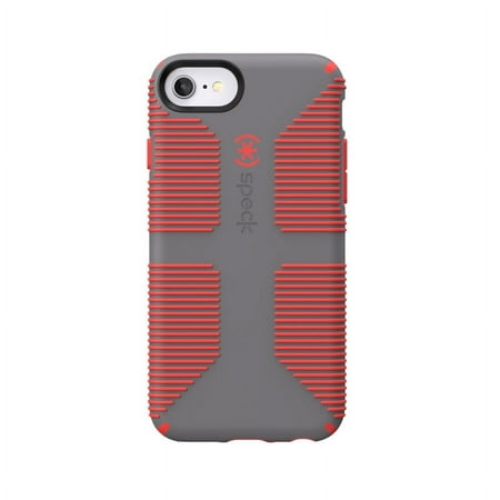 Speck iPhone SE, iPhone 8, iPhone 7, iPhone 6 CandyShell Grip Case in Grey and Red
