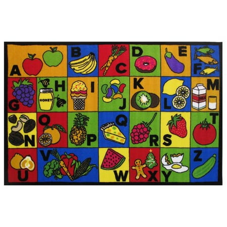 Fun Rugs Time Abc Food Kids 39 X 58 Rug Fun Rugs Time Abc Food Kids 39 X 58 Rug