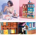 thumbnail image 4 of 1/24 DIY de miniatura de con muebles - Estilo de colmar CUTICAT Miniaturas de casas de muñecas DIY, 4 of 8