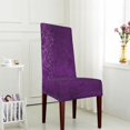 thumbnail image 4 of ZICANCN Purple Bohemian Flower Chair Protectors Seat Covers , Dining Chair Slipcovers 1 Piece for Dining Room Hotel Kitchen, 4 of 8