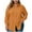 Orange, variant on Inleife Plus Size Women's Long Sleeve Button Down Shirts with Classic Collar And Functional Pockets Black L