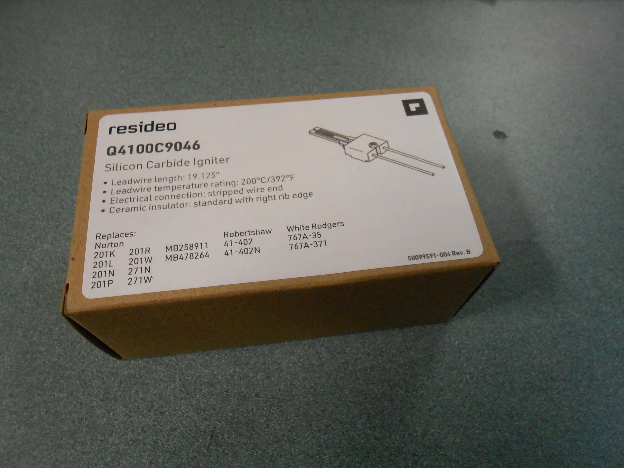 Hot Surface Igniter, LP/NG, 120, 5 in L., Silicon Carbide, Bracket, Screw, Wiring Accessories