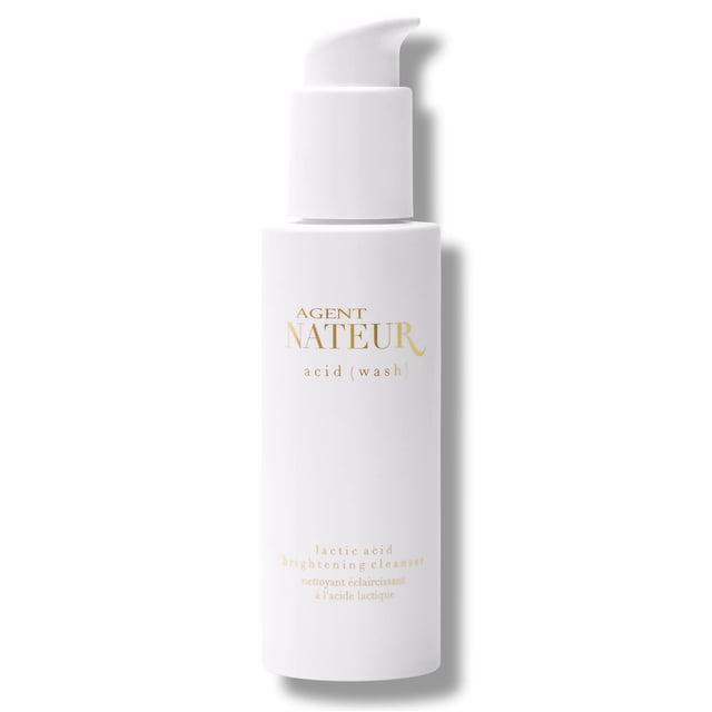 Agent Nateur - acid (lavado) Limpiador iluminador de la piel con ácido láctico natural | Cuidado de la piel limpio, vegano y no tóxico (4.05 fl oz | 120 ml)