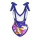 thumbnail image 2 of Gibobby Traje de baño completo mujer Traje de baño de mujer con estampado retro conservador(Morado,G), 2 of 3