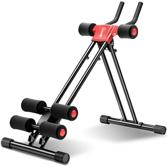 Ab Machine Abdominal Stomach Workout: Adjustable Ab Trainer Machine Ab Cruncher Core Strength Training Equipment for Home Gym Foldable for Women and Men