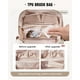 thumbnail image 3 of Bolsa de maquillaje EACHY Travel de gran capacidad impermeable F-Beige, 3 of 8