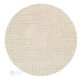 thumbnail image 2 of 5x5, 6x6, Brown area rug, Hand tufted carpet, Geometric wool, Rugs for Bed, Kids, Living, room, 2 of 6