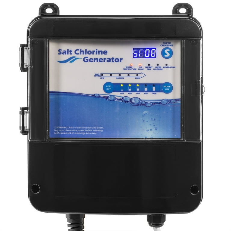 XtremepowerUS Salt Water Generator System Chlorine Swimming Pool up to  18000 Gallons with Display 
