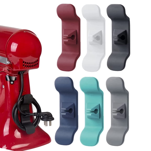 Bibsen 6 PCS Cord Organizer for Appliances, Wire Packs for Small Appliances Cord Wrap Cord Holder Cable Organizer, for Mixer, Blender, Coffee Maker, Pressure Cooker and Air Fryer