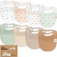 thumbnail image 1 of Pack de 8 baberos KeaBabies de algodón orgánico, suave y absorbente, 1 of 9