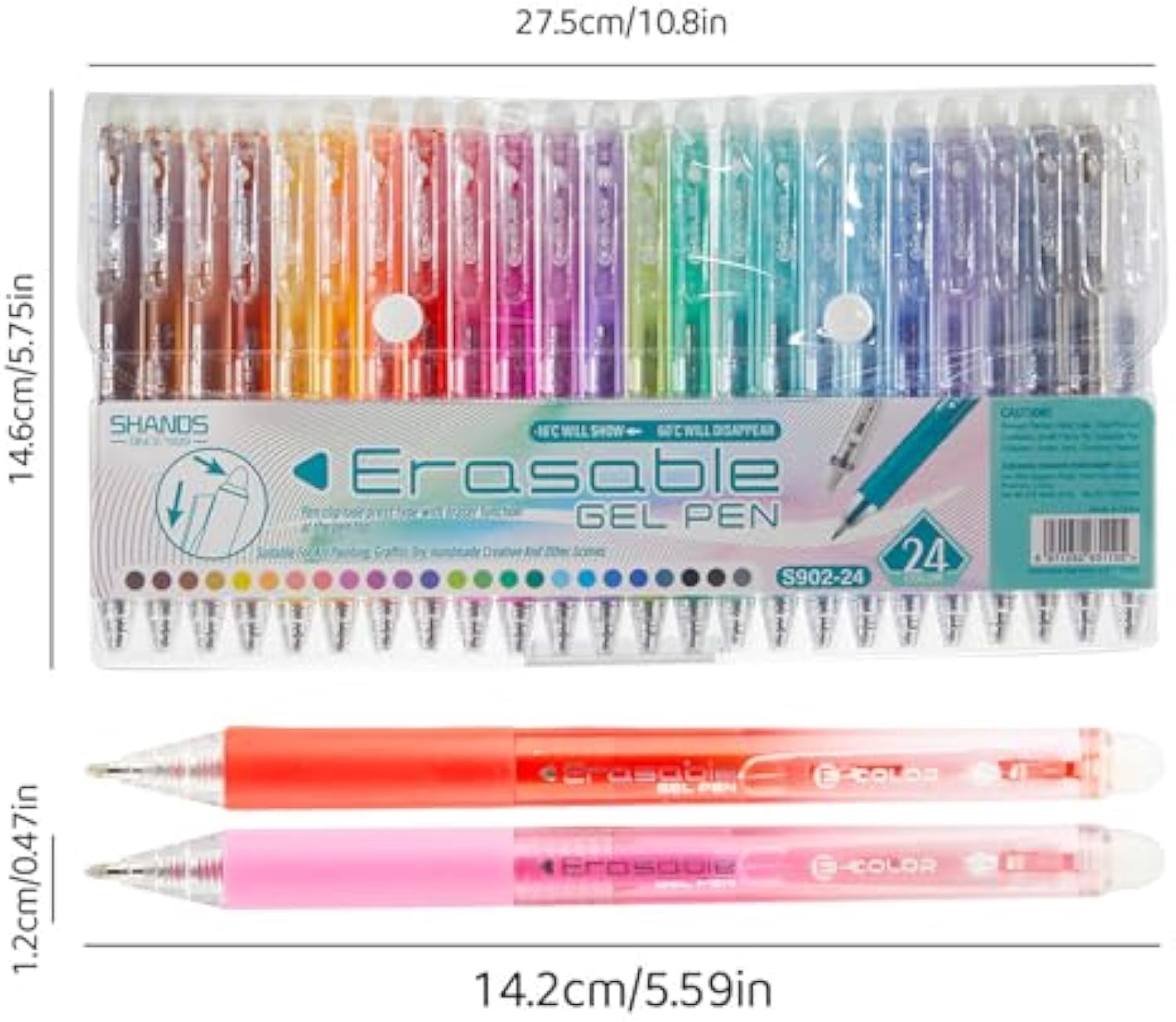 Joxop Quick Dry Gel Pens, Joxop Pens Gel, Unanimousagree/Repertoireof/Upliftjoys Multi-Color Erasable Gel Pens, 0.7mm 12/24/36 Pcs Quick-Dry Ink (36 colors)