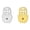 golden white, variant on Double Tone Earring Backs For Heavy Jewelry Lightweight Yet Strong Support To Keep Earrings Upright And Properly Aligned