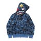 thumbnail image 1 of Nueva tendencia tiburón sudadera con capucha estampado de camuflaje algodón casual suelta cremallera chaqueta con capucha para hombres mujeres Xinda, 1 of 2