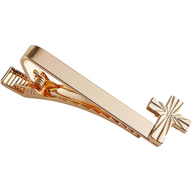 First Communion Tie Clip with Cross, Catholic Gifts For Boys, 1.75