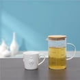 thumbnail image 4 of Taza medidora de vidrio Mango aislado Boquilla en forma de V Tapa de bambú Vidrio de borosilicato alto Taza de vidrio resistente al calor con Herramientas y accesorios para hornear Numero 3 Bearachild HA027212-03, 4 of 6