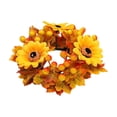 thumbnail image 2 of Mrzvby Fall Decoration and Home Decor,Autumns Harvests Festival Candle Ring And Faux Maple Leaf Berry And Pinecone Decorative Wreath And Designed For Candle Centerpieces, 2 of 6