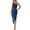 Navy dresses for women, variant on Wycnly Dresses for Women Basic Ruched Bodycon One Shoulder Irregular Wrap Strap Dresses Sleeveless Slash Neck Solid Summer Midi Formal Dress Black XXL