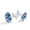 Color 1, variant on Men's Classic Stainless Steel, Blue Camouflage Skulls Pattern Cufflinks Business Wedding Shirts, Silver