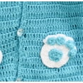 thumbnail image 2 of Woonie Handmade Full Sleeves Paw Detailing Hooded Sweater For Kids-Blue, 2 of 4