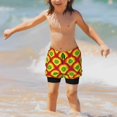 thumbnail image 7 of Cauagu Music Colors Print Swim Trunks for Men,Youth Boys Swim Shorts Compression Liner Beach Shorts Boys' Swimming Shorts 7-20 Years Bathing Suit-X-Large, 7 of 7