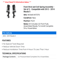 thumbnail image 2 of Front Strut and Coil Spring Assembly - Set of 2 - Compatible with 2012 - 2014 Mazda 5 2013, 2 of 2