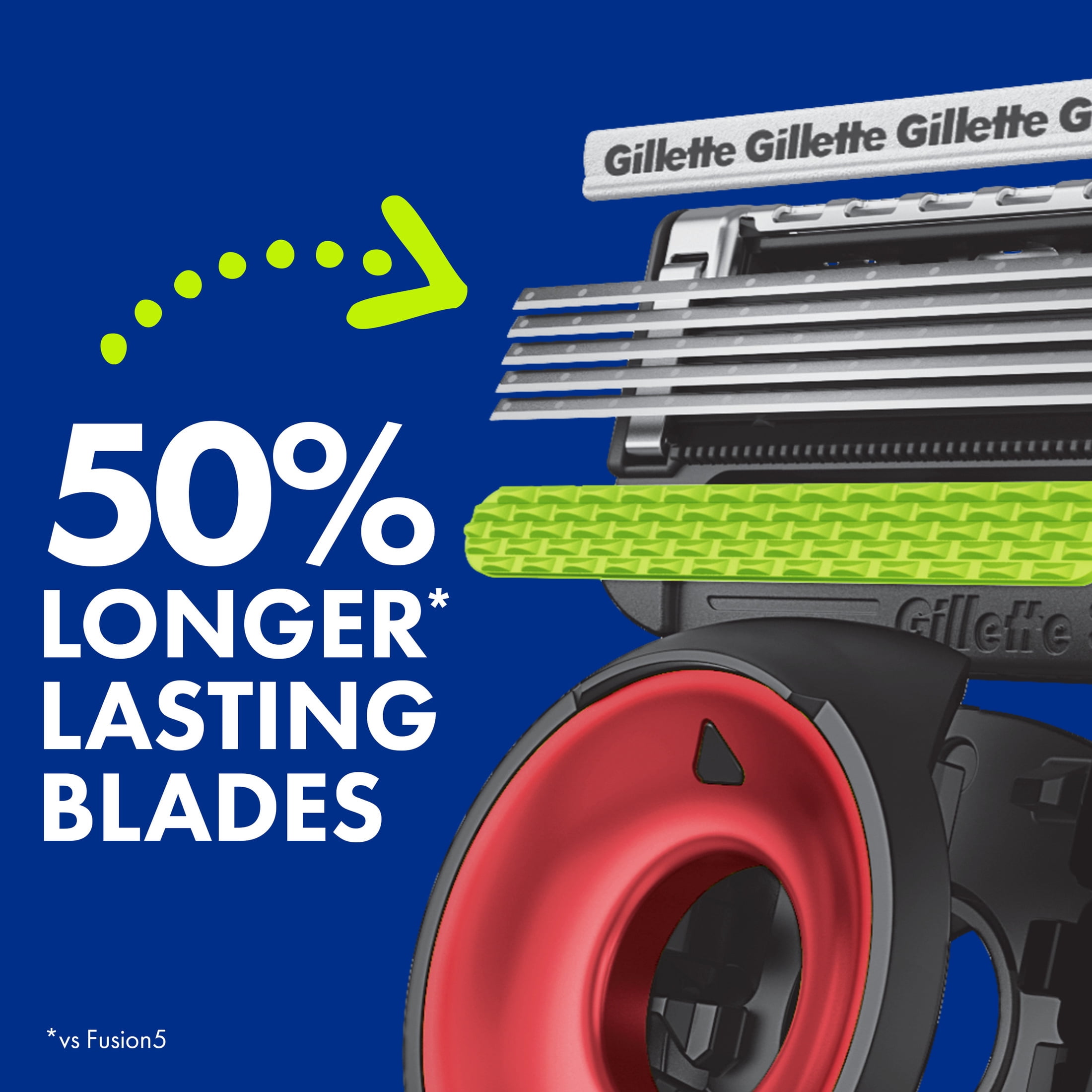 Gillette Labs Official Bills Licensed Razor for Men, Perfect for Game Day Grooming, Gillette Labs with Exfoliating Bar, 1 Handle, 4 Blade Refills, with Magnetic Stand