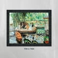 thumbnail image 7 of La Grenouillere, The Frog Pond by Pierre-Auguste Renoir Framed Wall Art Print, Impressionist Art Print, 11x14, 2403CH, 7 of 7