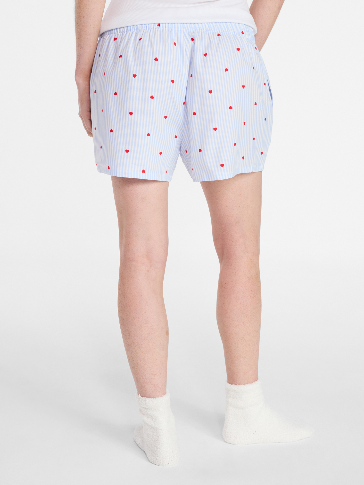 Joyspun Women's Woven Pajama Boxer Shorts, 3'' Inseam, Sizes XS-3X