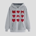 thumbnail image 2 of Inverlee Valentine's Day Sweatshirts for Women Sweet Love Heart Graphic Sweatshirts Soft Pullover Sweater Tops Crewneck Tunic Long Sleeve Shirts for Women, 2 of 5