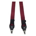 thumbnail image 3 of Mens Suspenders Solid Colors Y Shaped Adjustable Classic Great Tuxedo Style-Burgundy, 3 of 7