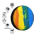 thumbnail image 5 of Bingfone Rainbow Colored Spare Tire Cover Weatherproof Universal Wheel Protectors For Rv Camper Travel Trailer Suv Truck 15 Inch, 5 of 9