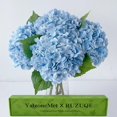 thumbnail image 1 of Hortensia artificial YalZoneMet, 3 unidades, azul, 53 cm, Real Touch, 1 of 9