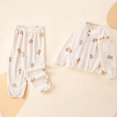 thumbnail image 3 of SJLDQY Girls Flannel Pajamas Long Sleeve Shirt and Pants 2 Piece Pj Sets Winter Sleepwear Warm Loungewear Sets for Girls, 3 of 3